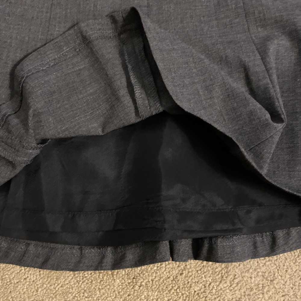 NWT EXPRESS MINI FLARED SKIRT GRAY LINED BACK ZIPPER WOOL SPANDEX SIZE 2 - Picture 5 of 14